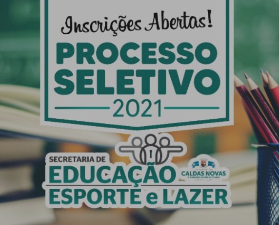 Prefeitura de Caldas Novas abre processo seletivo para contratação temporária para Educação