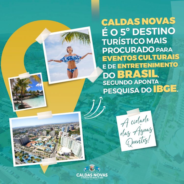 Caldas Novas é o 5º município mais atrativo do Brasil, aponta IBGE