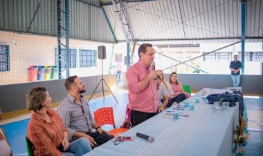 Lançamento da obra de reforma e ampliação da Escola Estadual Caldas Novas