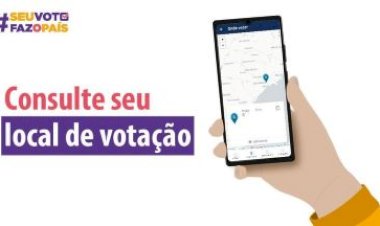 Consulta ao local de votação pode ser feita por meio do site do TSE ou de aplicativos da Justiça Eleitoral