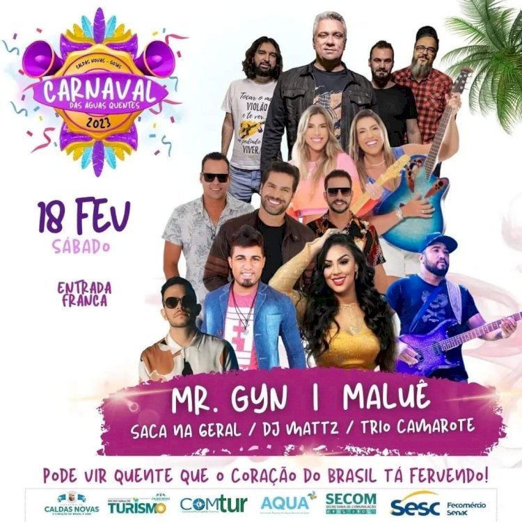 Carnaval 2023: confira a programação diversa deste ano em Caldas Novas