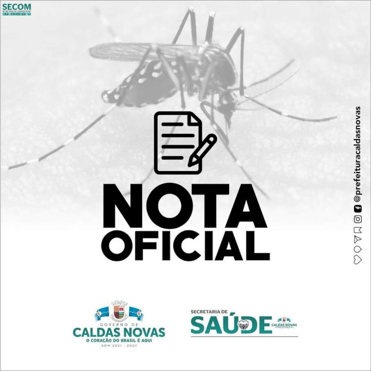 Caldas Novas confirma a primeira morte por dengue em 2024