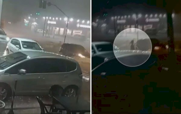 Carros ilhados, quedas de árvores e mulher arrastada por enxurrada: Veja estragos causados pela chuva em Goiânia