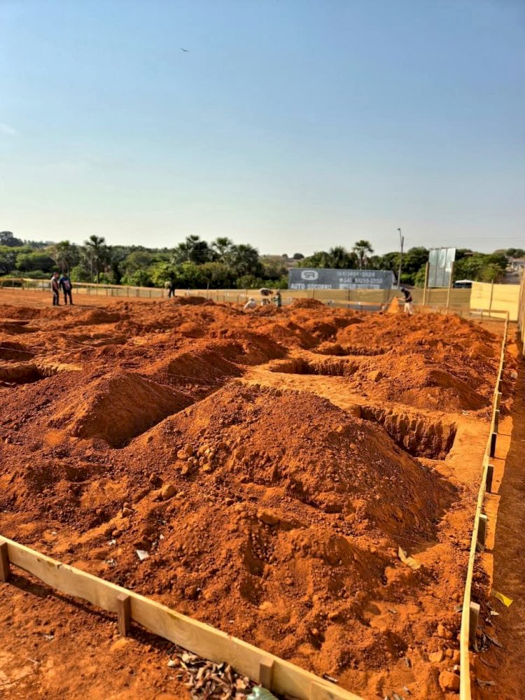 Construção da nova Unidade Básica de Saúde do setor Jardim Hanashiro avança 